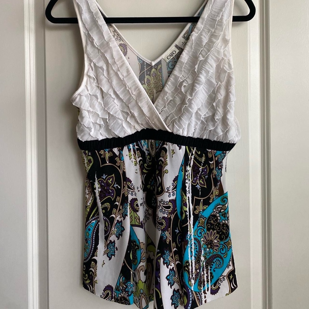 y2k ruffle top